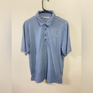 Travis Mathew Men’s TPC Travis Bay Polo Shirt Size M Light Blue